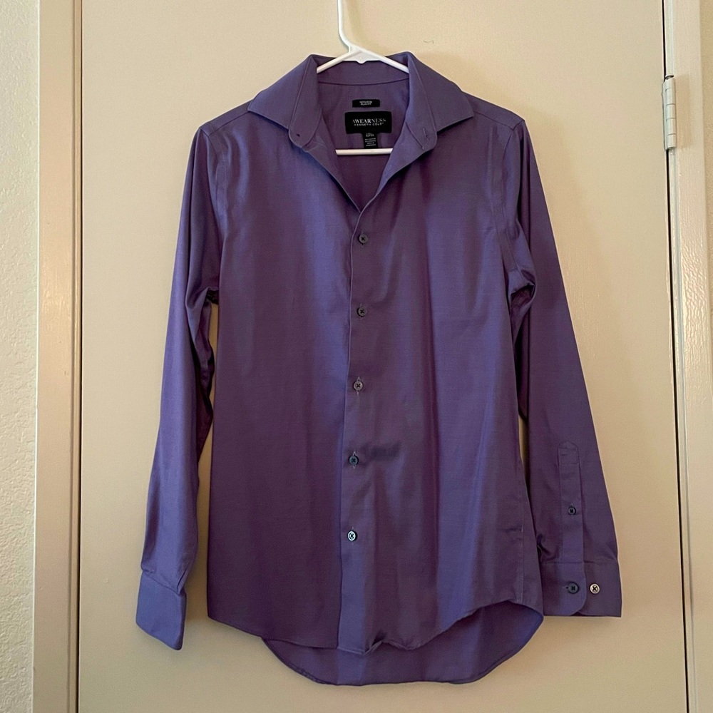 Kenneth Cole Purple Men’s Dress Shirt - Slim Fit